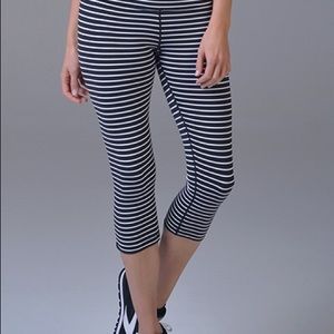 Glyder stripe crop legging